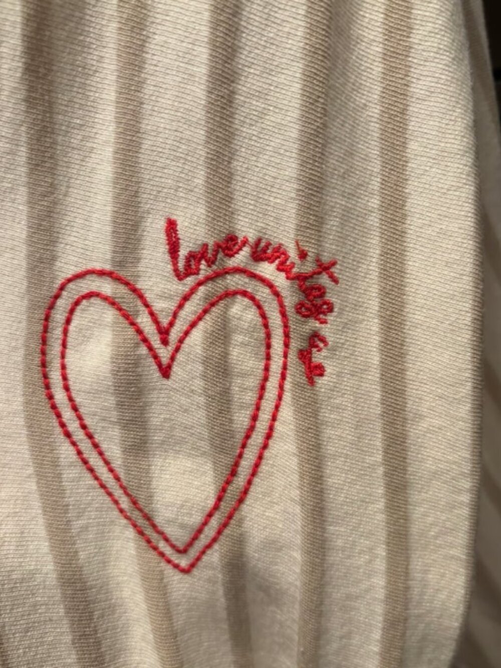 Peace Love World striped hoodie size 2X - Picture 2 of 3